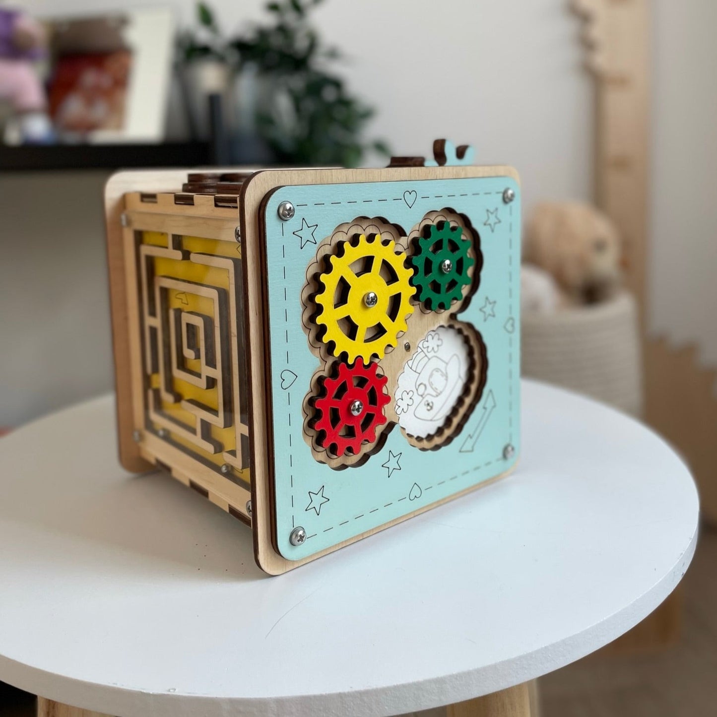 Busy Toys™ Cube MINI (naturalny)